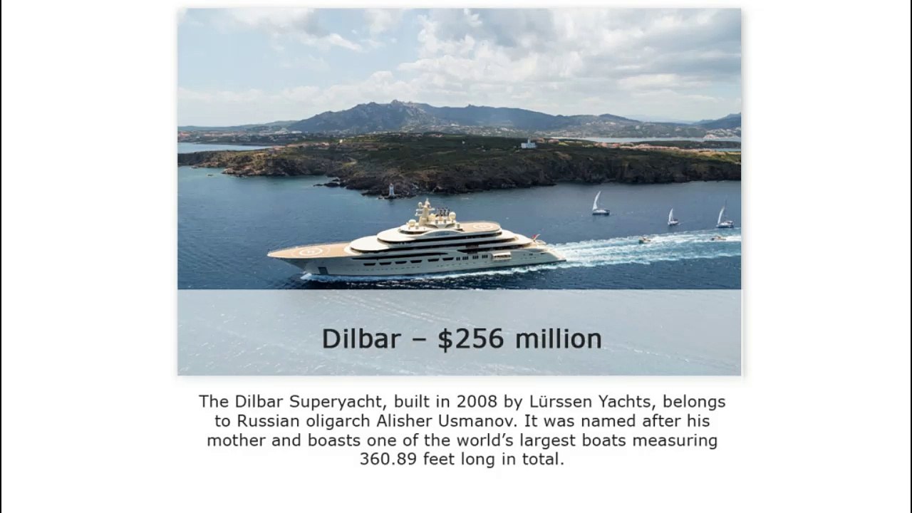 Most Luxurious Yachts
