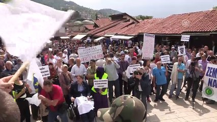 Saraybosna'da eski Boşnak generale destek mitingi - SARAYBOSNA