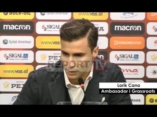 Report TV - Futbolli i fëmijëve, Cana prezantohet si ambasador: Detyrë të kontribuoj
