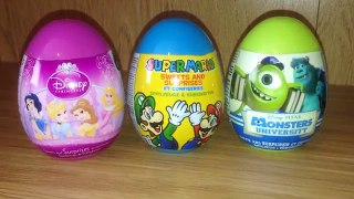 Disney Princess, Super Mario, Monsters University Surprise Egg Mystery 002