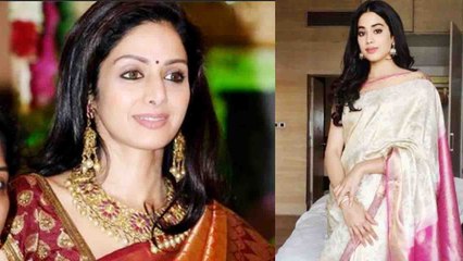 Jhanvi Kapoor looks BEAUTIFUL in traditional SAREE like mother Sridevi at National Award | Boldsky