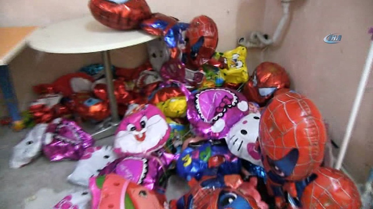 Güzellik salonuna 'uçan balon' operasyonu