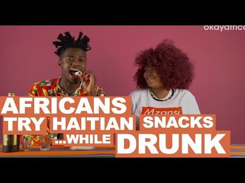Africans Try Haitian Snacks While Drunk on Haitian Rum