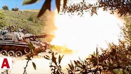 TSK, EFES 2018 Tatbikatında ki ağır silah atışlarının görüntüsünü paylaştı