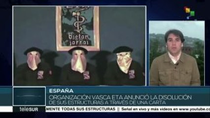 Grupo vasco ETA anuncia la disolución de todas sus estructuras