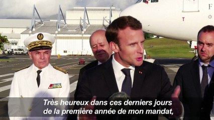 Macron "très heureux" d'être en Nouvelle-Calédonie