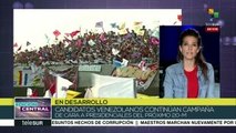 Candidatos continúan con sus actos de campaña en Venezuela