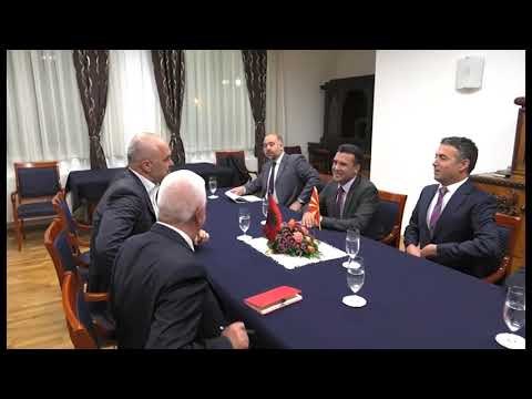 Vizita në Shkup - Marrëveshja Rama-Zaev: Mbledhje e përbashkët e dy qeverive