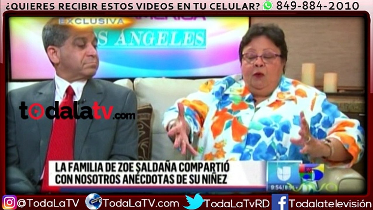 Familia de Zoe Saldaña habla en despierta américa – TELEMICRO-VIDEO