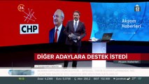 Diğer adaylara destek istedi