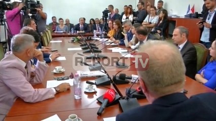 Report TV - Sherr në komision, Pollo: Rrugaç! Bushati: Kërko ndjesë, Salikuq!