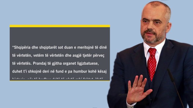 RAMA REAGON PAS AKUZAVE PER TAHIRIN, “TE ZBARDHET E VERTETA, QEVERIA NUK DO TE TOLEROJE ASKEND” LAJM
