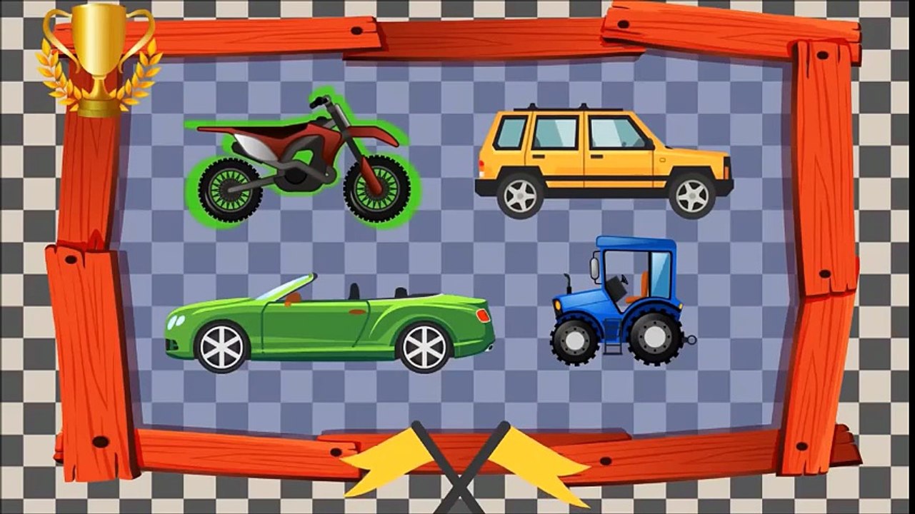 Мультики для малышей - Без перерыва - Учим цвета: Желтый и Зеленый - Мультики про машинки