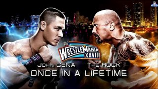 WWE Wrestle Mania XXVIII The Rock VS John Cena Once in a lifetime