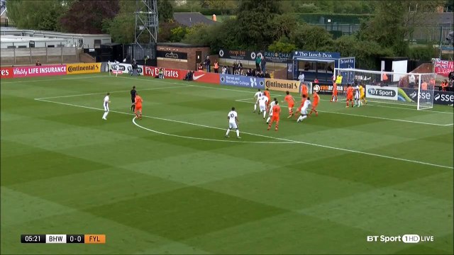 1-0 Jamie Turley Goal England National League Qualifying round - 03.05.2018 Boreham Wood 1-0...