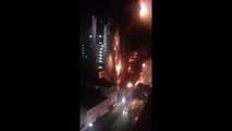 A 24-storey tower collapses in Sao Paulo after a fire