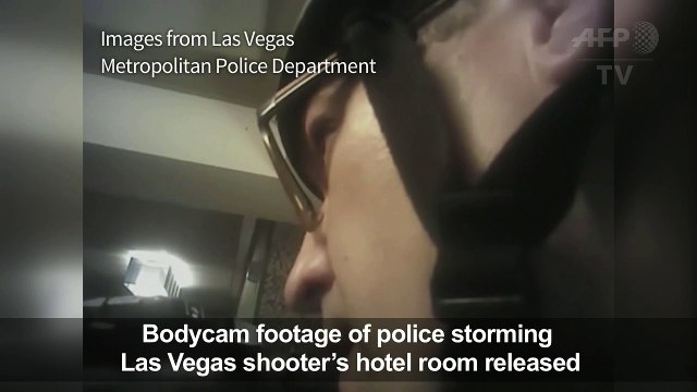 Las Vegas police release bodycam footage of Vegas shooting