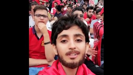 Watch: Female fans don fake beards to watch football in Iran