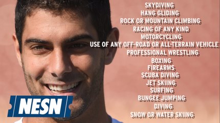 Jimmy Garoppolo's Contract Is Zero Fun