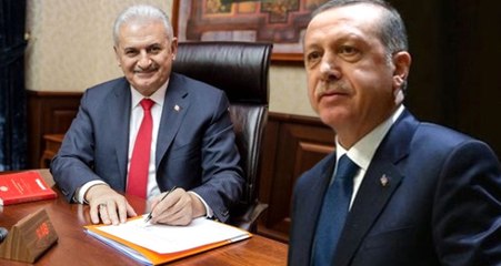 Başbakan Yıldırım, Erdoğan'ın Cumhurbaşkanı Adaylığı Dilekçesini İmzaladı