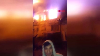 Şişli'de Gecekondu Yangını