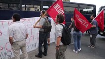 Midilli Adası'nda Sığınmacı Protestosunda Arbede