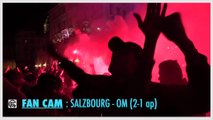 Fan Cam Salzbourg OM (2-1) : Le vieux port en feu, les supporters ne lâchent pas AULAS