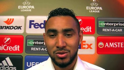 Dimitri Payet après la qualification de l'OM pour finale de la Ligue Europa