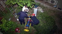 Beşiktaş’ta 5 metre ‘den düşen özel güvenlik görevlisi yaralandı