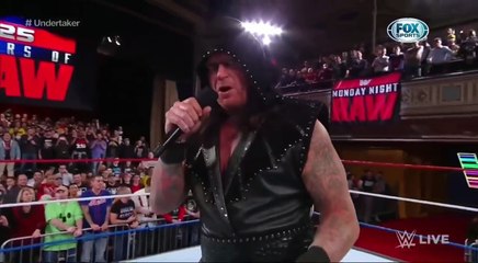 UNDERTAKER REGRESA RAW 25 ANIVERSARIO EN ESPAÑOL WWE RAW 22/1/18 EN ESPAÑOL