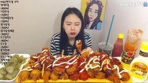 꼬치 핫바 핫도그 먹방 吃播 Mukbang eating show 180503