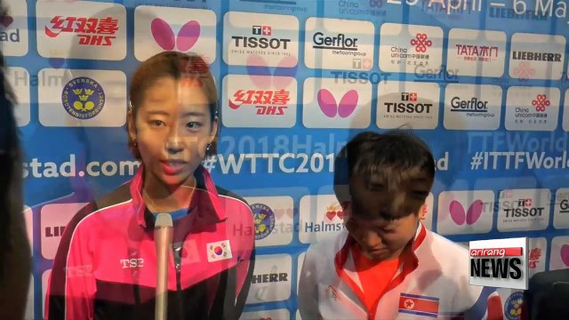 Two Koreas form unified team at table tennis world championships