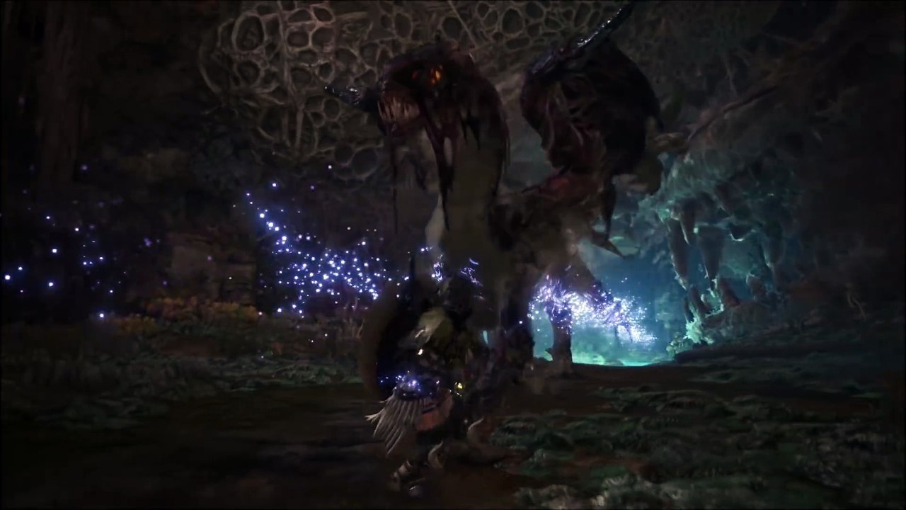 【MHW】ヴァルハザクVSオドガロン(縄張り争い)