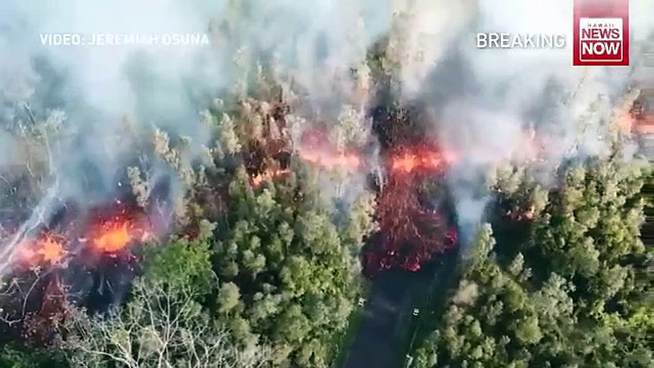 Environ 10.000 habitants de Hawaï ont été invités à se réfugier cette nuit  après l'éruption du volcan Kilauea