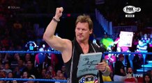 AJ STYLES Y CHRIS JERICHO DISCUTEN QUIEN MANDA EN SMACKDOWN  WWE SMACKDOWN LIVE 2/5/17 EN ESPAÑOL