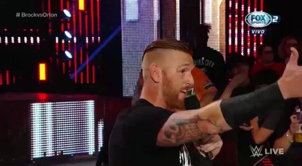 BROCK LESNAR ATACA A HEATH SLATER WEE RAW 15/8/16 EN ESPAÑOL