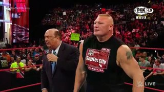WWE RAW LIVE 1.8.16 BROCK LESNAR RETURNS