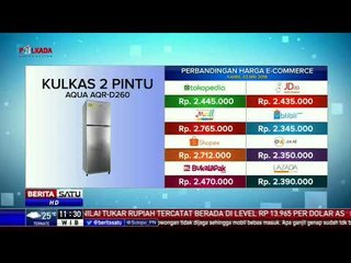 Descargar video: Perbandingan Harga E-Commerce: Kulkas 2 Pintu Aqua AQR-D260