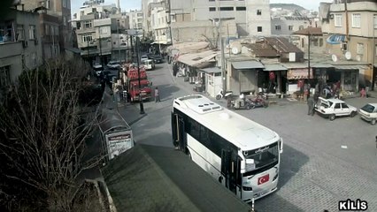Kilis’te trafik kazaları MOBESE kameralarına yansıdı