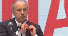 Son Dakika! Resmen Aday Olan Muharrem İnce CHP Rozetini Çıkarıp Türk Bayrağı Rozeti Taktı