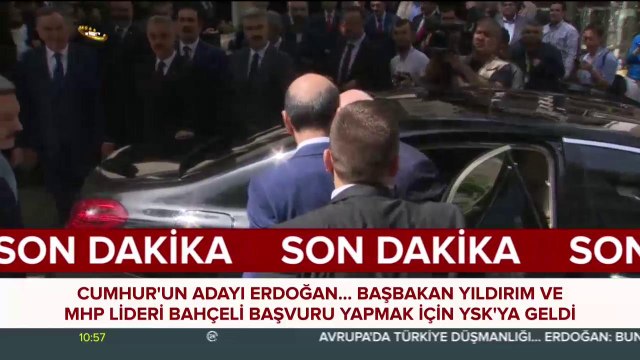 Cumhur İttifakı'nın adayı Erdoğan