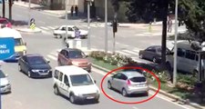 Ters Yönde Giden Otomobil Tehlike Saçtı! Kamera Kayıttaydı