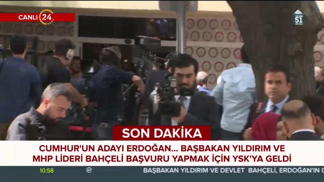 Başbakan Yıldırım ve MHP lideri Bahçeli YSK'ya geldi
