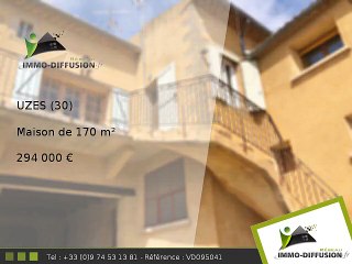 Maison A vendre Uzes 170m2 - 12 KM AU NORD D'UZES