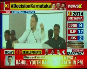 Descargar video: Karnataka Congress President Rahul Gandhi addresses rally in Gulbara ahead of the Karnataka polls