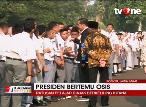Presiden Joko Widodo Bertemu OSIS
