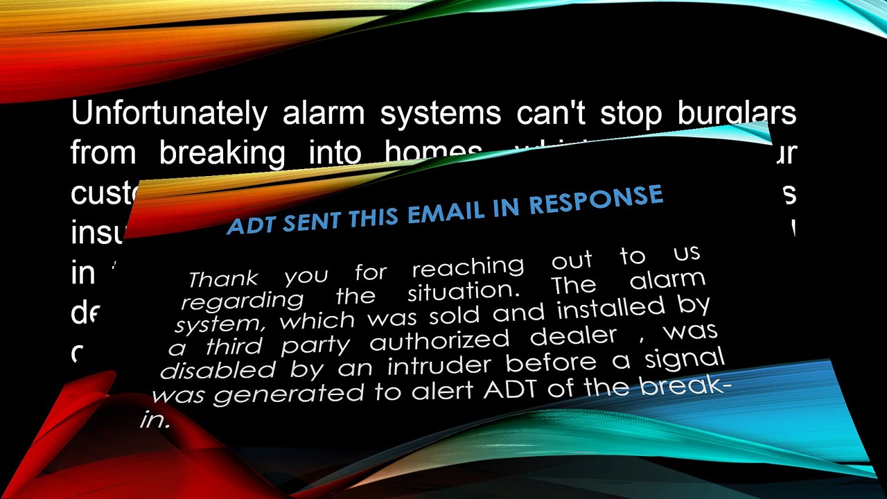 Alarm system delay allows crash and smash break-in
