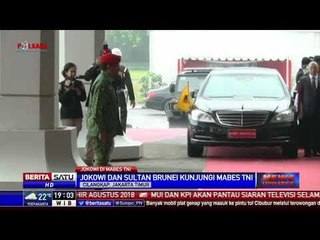 Jokowi dan Sultan Bolkiah Kunjungi Mabes TNI di Cilangkap