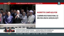 Cumhurbaşkanı Erdoğan, Nusretiye Camii açılışında konuşuyor