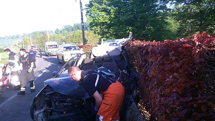 Accident à Frasnes ce vendredi 04.05.2018